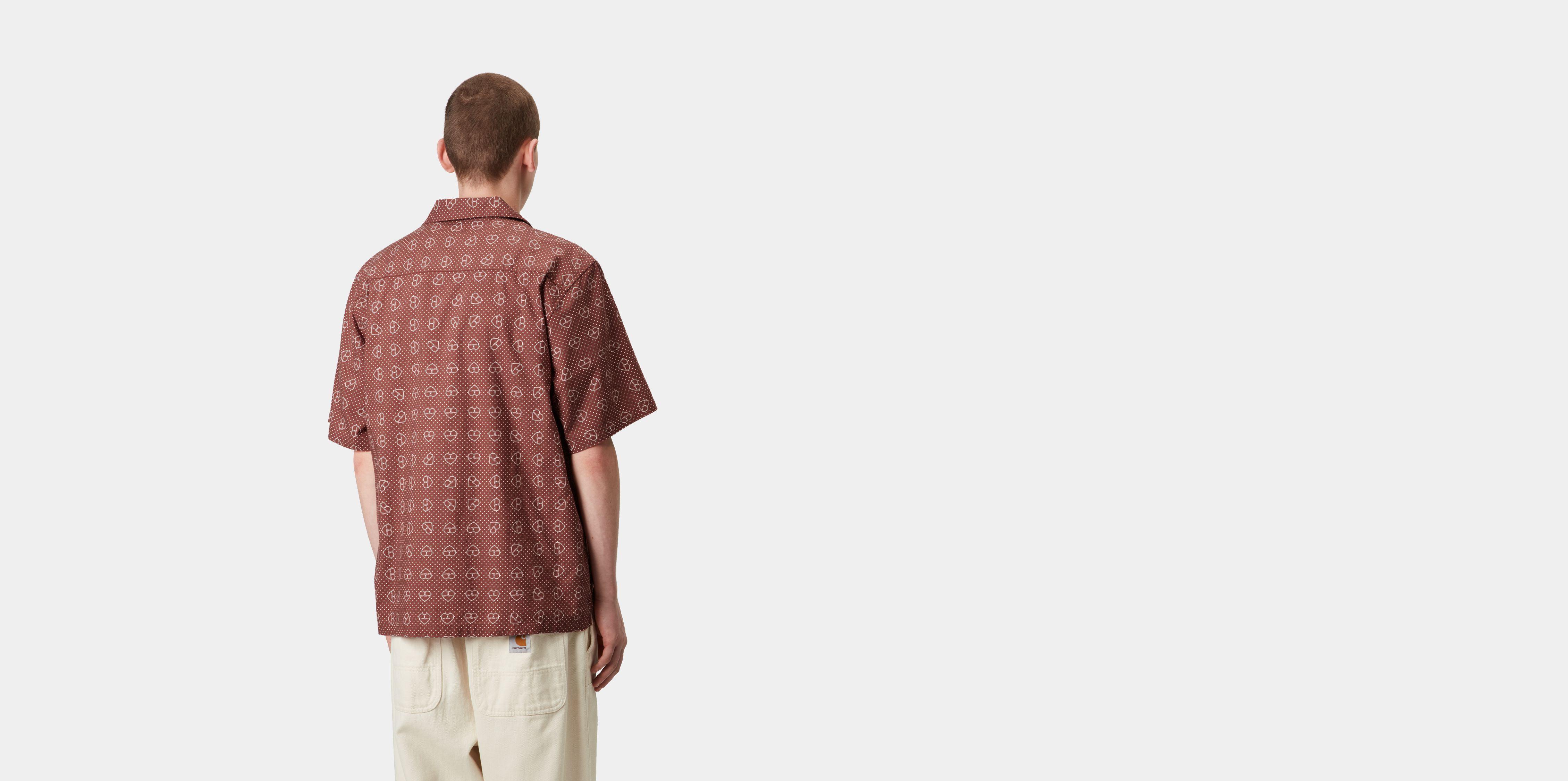 Carhartt WIP Short Sleeve Furoshiki Shirt in Rosso